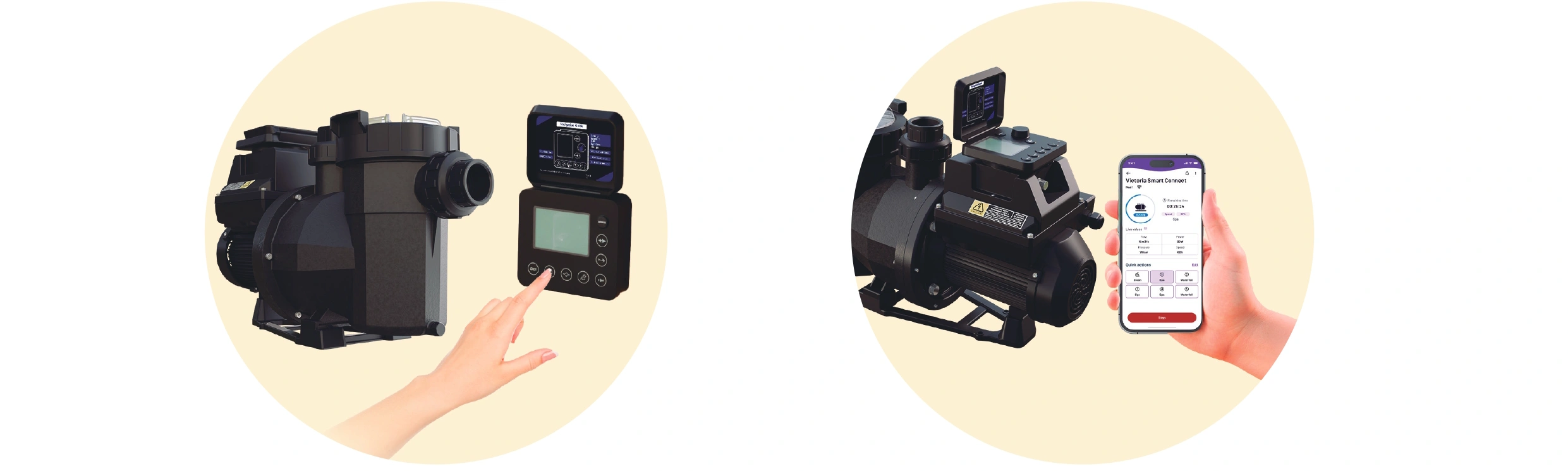 astralpool victoria smart connect vs medence vizforgato szivattyu kijelzo